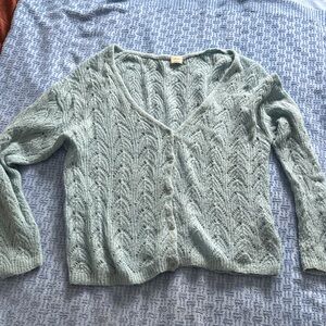 Wilfred Soft Teal Knit Cardigan